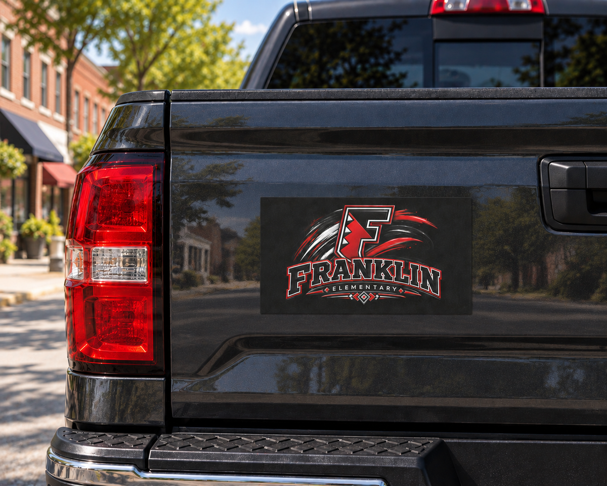 Franklin Script Car Magnets