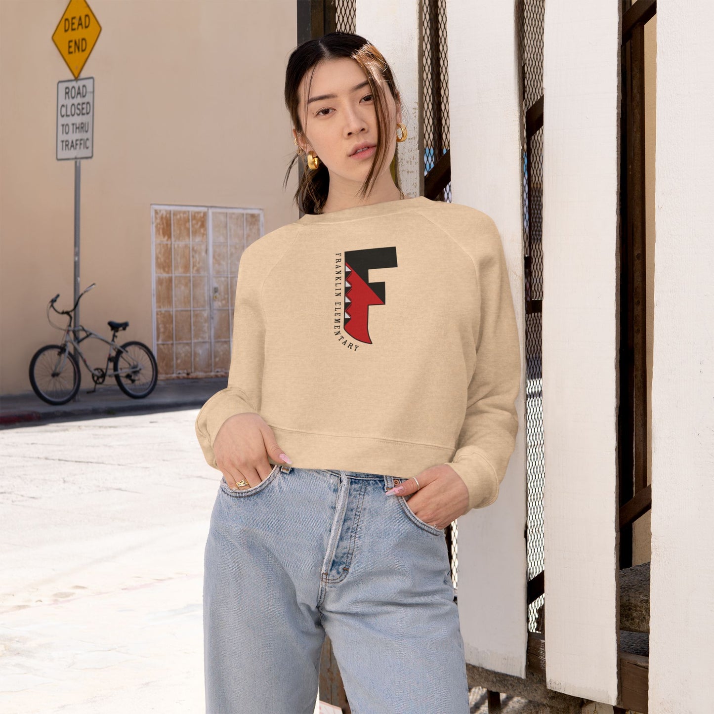 Franklin Elementary “F” Cropped Crewneck