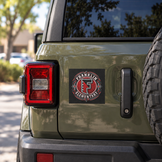 Franklin Script Car Magnets