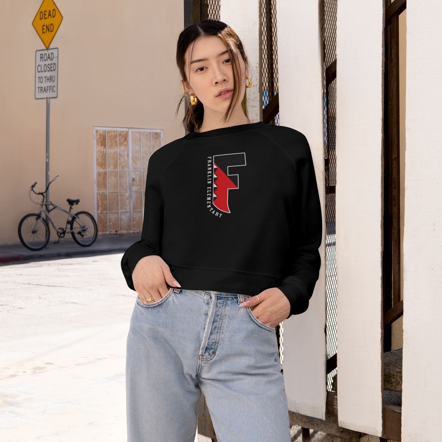 Franklin Elementary “F” Cropped Crewneck