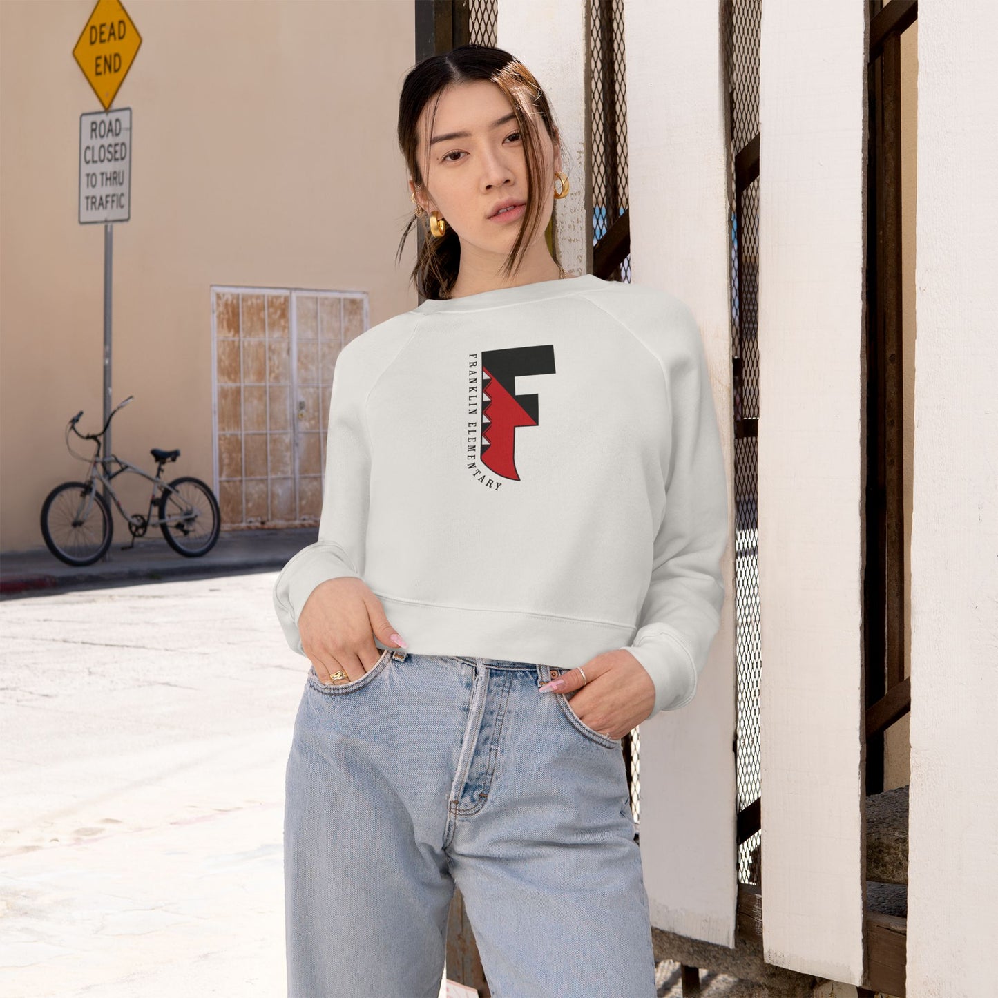 Franklin Elementary “F” Cropped Crewneck